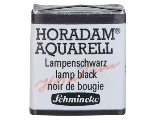 Schmincke Horadam Watercolour  Half Pan  Lamp Black