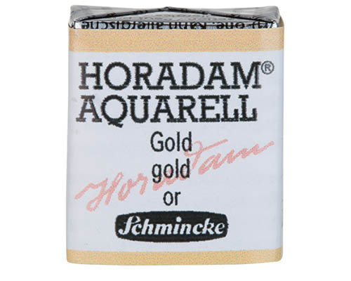 Schmincke Horadam Watercolour  Half Pan  Gold