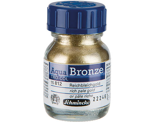 Schmincke Aqua-Bronzes  20mL  Rich Pale Gold