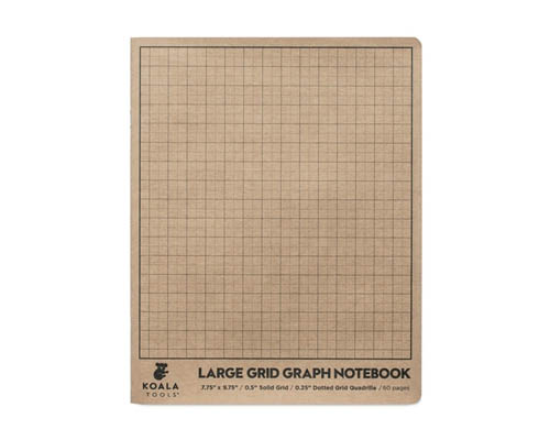 Koala Tools   Alternative Views:     Large Quadrille Grid Graph Sketchbook 8 x 10 in.