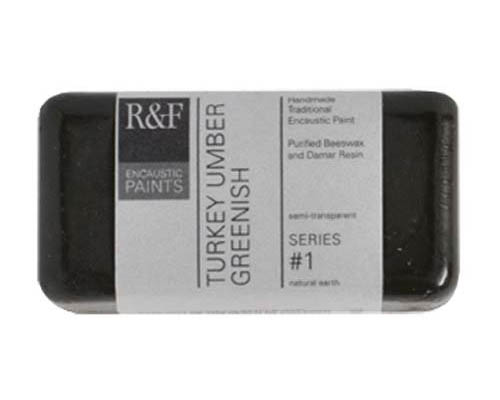 R&F Encaustic  40mL  Turkey Umber Green Shade