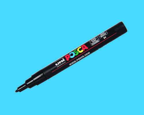 POSCA paint marker  PC-3M  Fine Tip  Light Blue