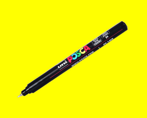 POSCA paint marker  PC-1MR  Ultra-Fine Tip  Yellow