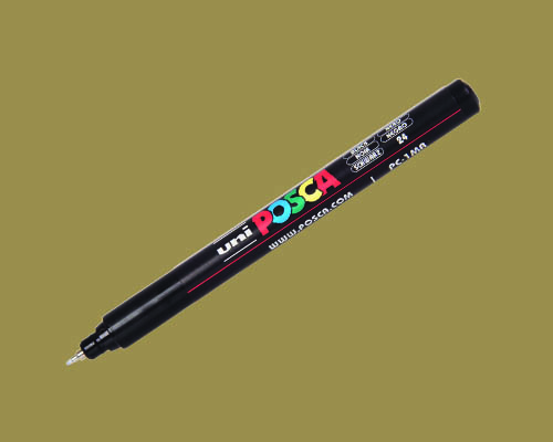 POSCA paint marker  PC-1MR  Ultra-Fine Tip  Gold