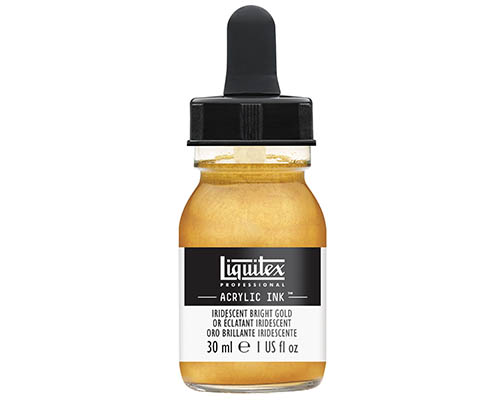 Liquitex Professional Acrylic Ink!  30mL  Iridescent Bright Gold