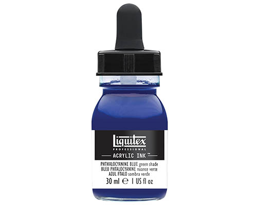 Liquitex Professional Acrylic Ink!  30mL  Phthalo Blue (Green Shade)