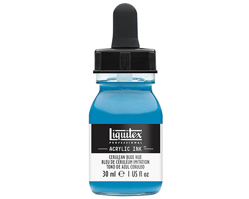 Liquitex Professional Acrylic Ink!  30mL  Cerulean Blue Hue