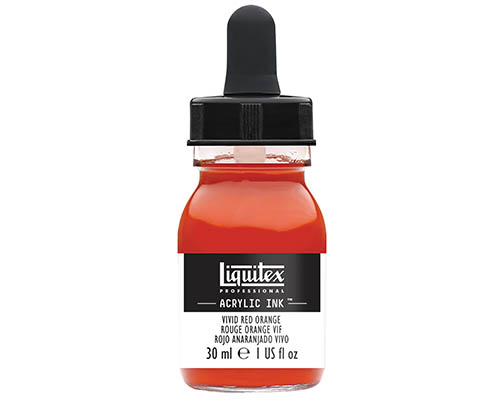 Liquitex Professional Acrylic Ink!  30mL  Vivid Red Orange