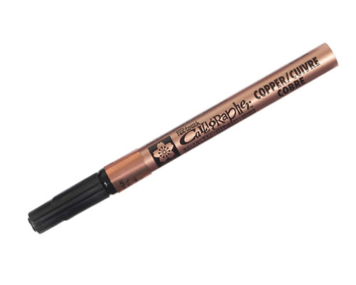 Sakura Pentouch Calligraphy Marker  Fine Nib  Copper