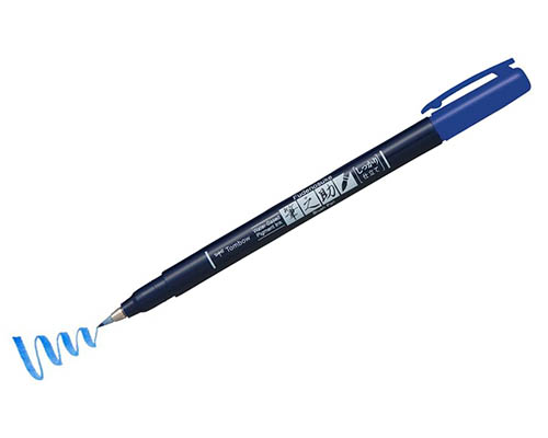 Tombow Fudenosuke Color Brush Pen  Blue