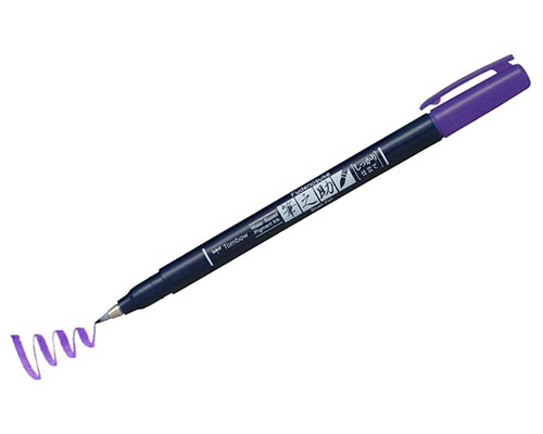 Tombow Fudenosuke Color Brush Pen  Purple