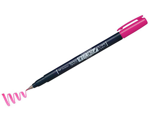 Tombow Fudenosuke Color Brush Pen  Pink