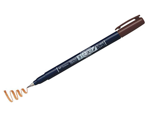 Tombow Fudenosuke Color Brush Pen  Brown
