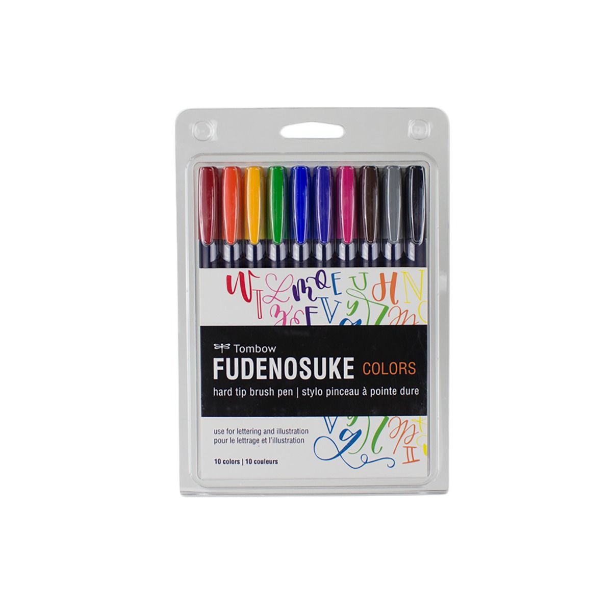 Tombow Fudenosuke Color Brush Pen  Set of 10