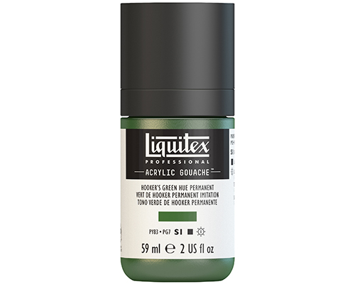 Liquitex Professional Acrylic Gouache  59mL  Hookers Green Hue Permanent