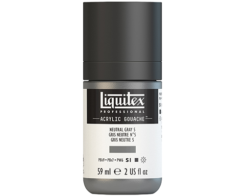 Liquitex Professional Acrylic Gouache  59mL  Neutral Grey 5