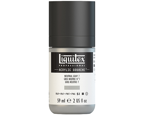 Liquitex Professional Acrylic Gouache  59mL  Neutral Grey 7