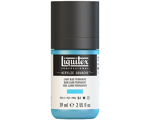 Liquitex Professional Acrylic Gouache  59mL  Light Blue Permanent