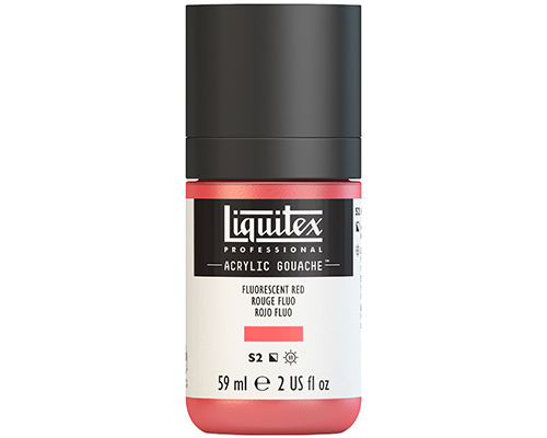 Liquitex Professional Acrylic Gouache  59mL  Fluorescent Red