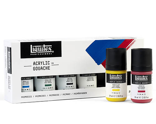 Liquitex Acrylic Gouache  59mL  Set of 6 Primary