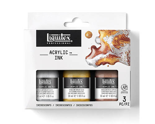 Liquitex Professional Acrylic Ink  30mL 3-Pack  Iridescent Colours