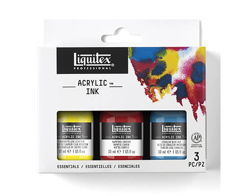 Liquitex Professional Acrylic Ink  30mL 3-Pack  Essential Colours
