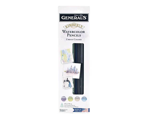 General's Kimberly Watercolor Pencil Set  Urban