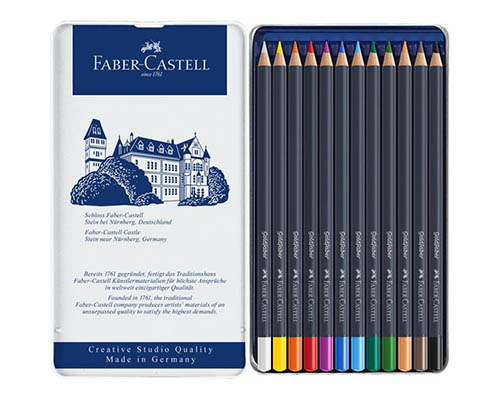 Faber-Castell Goldfaber Coloured Pencils  Tin Set of 12