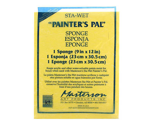 Masterson Sta-Wet "Painter's Palette" Sponge Refill – 1 Sponge – 9 x 12 in. 