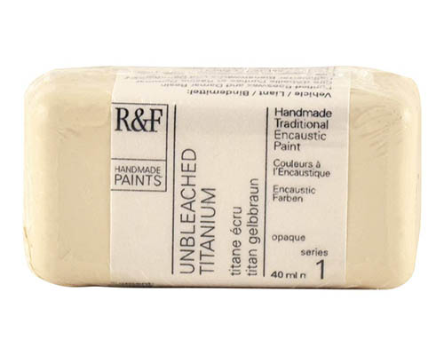 R&F Encaustic  40mL  Unbleached Titanium