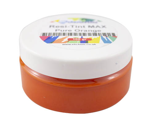 Eli-Chem Resi-Tint Max Pre-Polymer Art Resin Pigment  Pure Orange