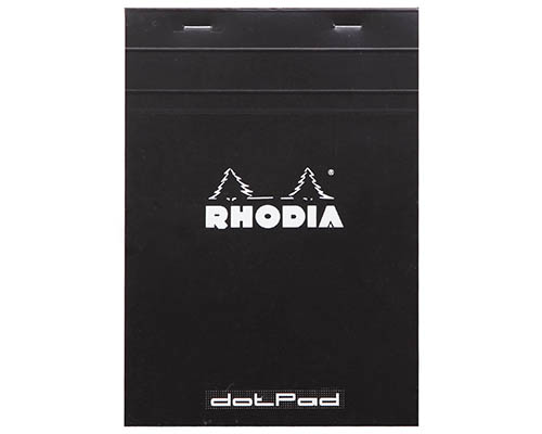 Rhodia Pad – Black – Dot – 5.8 x 8.3 in.