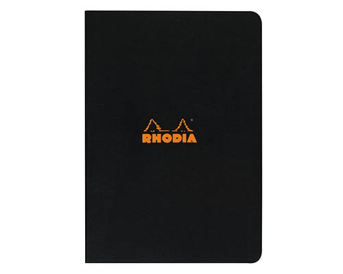 Rhodia Notebook – Black – Grid – 5.8 x 8.3 in.