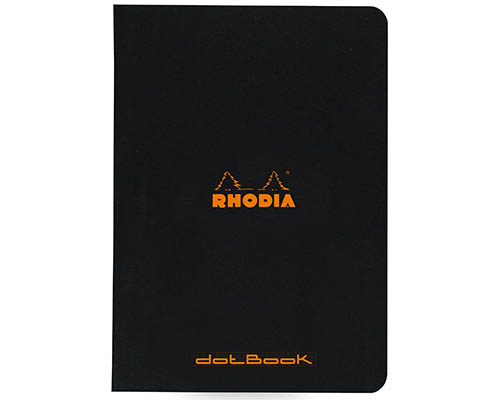 Rhodia Notebook – Black – Dot – 5.8 x 8.3 in.