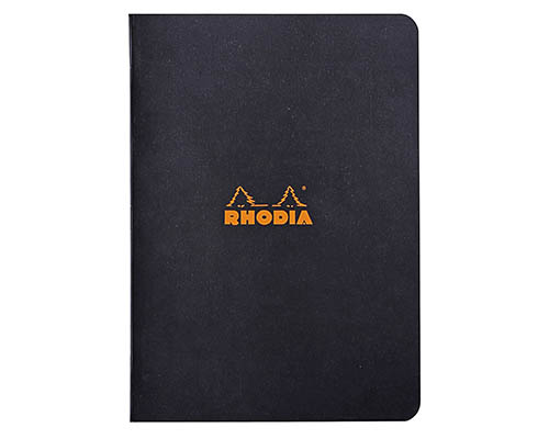 Rhodia Notebook – Black – Lined – 5.8 x 8.3 in.