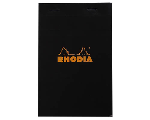 Rhodia Pad –  Black – Grid – 11 x 17 cm
