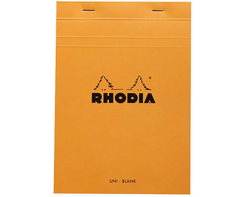 Rhodia Pad – Classic Orange – Blank –  5.8 x 8.3 in.