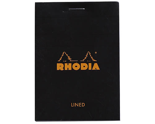 Rhodia Pad – Black – Lined – 2.9 x 4.1 in. 