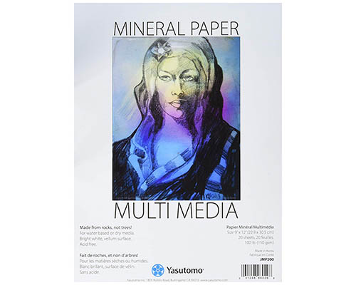 Yasutomo Mineral Paper Pad  20 sheets  9 x 12 in.