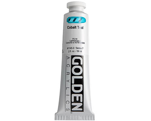 Golden Heavy Body Acrylics  2oz  Cobalt Teal