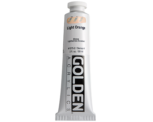 Golden Heavy Body Acrylics  2oz  Light Orange