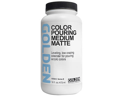 Golden Color Pouring Medium Matte  16oz