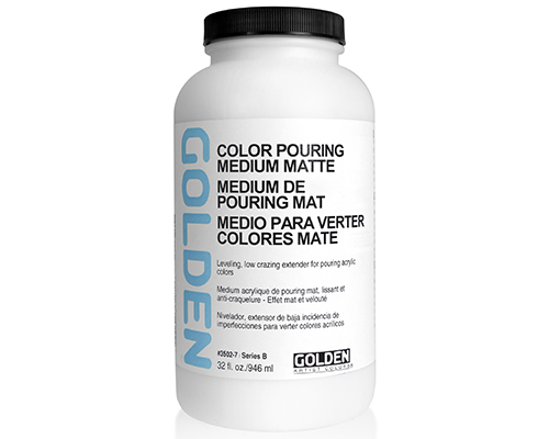 Golden Color Pouring Medium  Matte  32oz