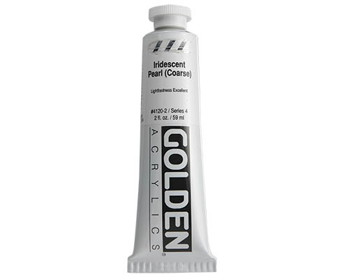 Golden Heavy Body Acrylics  2oz  Iridescent Pearl (Coarse)