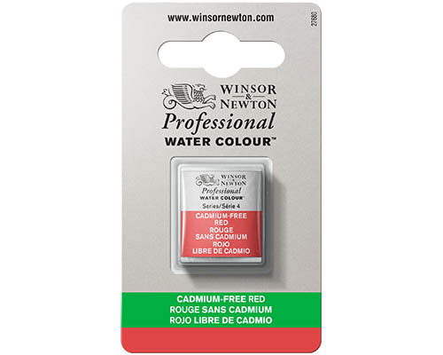 Winsor & Newton Professional Watercolour - Cadmium-Free Red - Half Pan