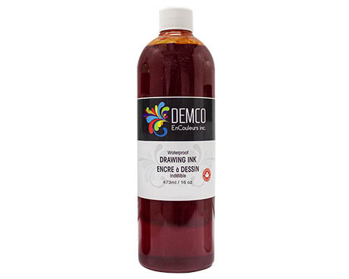 Demco Drawing Ink 473mL (16oz)  Red