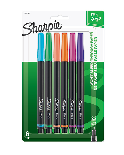 Sharpie 0.8mm 6 Pack - New