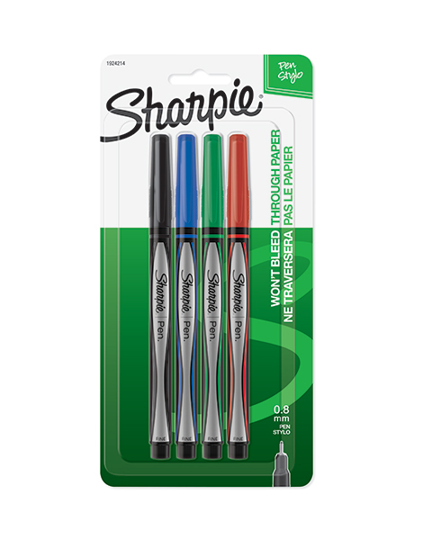 Sharpie 0.8mm 4 pack 