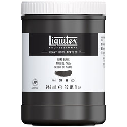 Liquitex Heavy Body Acrylic - Mars Black - 32oz