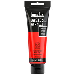 Liquitex Basics - Fluorescent Red - 4oz